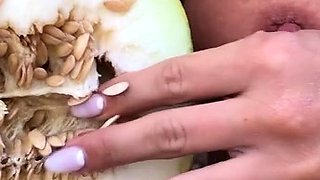 Beautiful blonde babe franziska facella solo masturbation