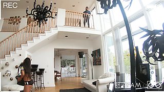 Autumn rails stepdaddy's boner during the big game