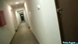 An awesome babe with a perfect body Carla rides a hard wiener