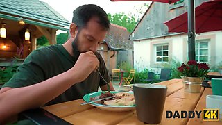 Daddy4k. his grandpa served me an climax dinner