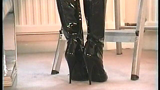 Boots and Black Panties