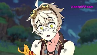 Busty Redhead MILF Gets Fucked Hard in Uncensored Hentai Casting Scene