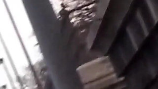 This Beautiful Busty Girl Masturbates on the Street and Gives a Blowjob at Home