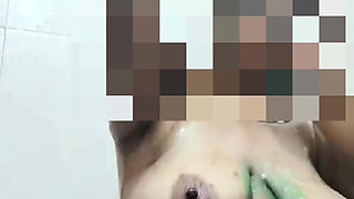 Holi special taking bath see my toilet pressure and big boobs