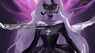 Carmilla Carmine catches her employee masturbating in the office Dildo JOI