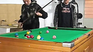 Playing Naked Pool with My Boyfriend and My Father-in-law