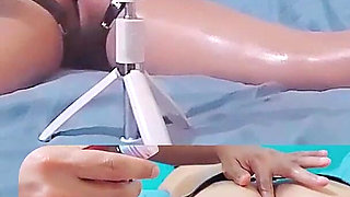 Submissive Wife Lets Him Play with Her Oiled Ass Before Fucking Her