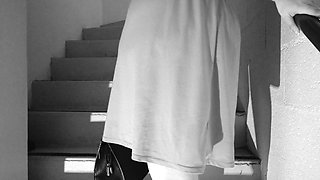 I Pump a Guy up the Stairs of My Building! We Are Surprised!!