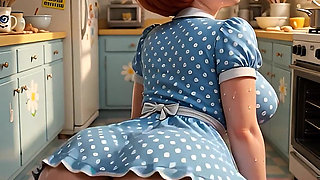 Naughty MILF in the Kitchen