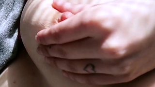 Great Big Boobs On Masturbating Redhead