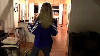 Cute amateur teen reality gangbang