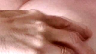 Sex hungry hussy at handjob sex