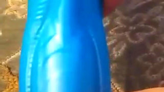 Wife Cum on Monster Dildo