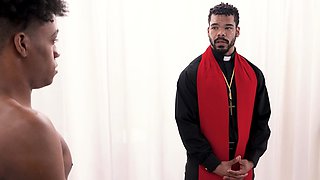 SHOCKING NEWS! Black priest anal fucks black altar boy!
