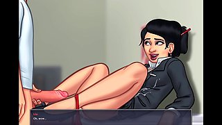 Sultry Korean hotwife gets caught in a steamy affair in summertime saga