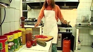 The Busty Beach Mouse Wants to Fuck the Hotel Chef on Vacation. the Tits Bang Through the Kitchen