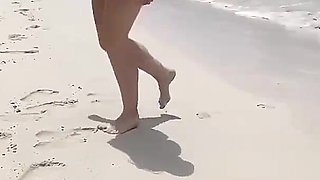 Wife Fucks a Random Fit Guy on Nudist Beach While Hubby Is Recording, Slut Wife Getting Fucked on Nudist Beach by Stranger