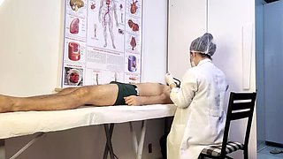 Nurse Exam Turns Naughty When Patient Gets Hard - Jennifer Pimenta Uncensored Medical Fetish