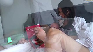 Stepbrother Helps Cute Teen With Homework - Petite Girl Takes Big Cock Deep in Her Tight Pussy