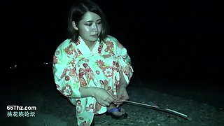 Fetish lesbo fingered outdoors