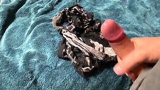 SquirtHunter's Cum on Feet Compilation - Amateur Solo Masturbation Orgasm