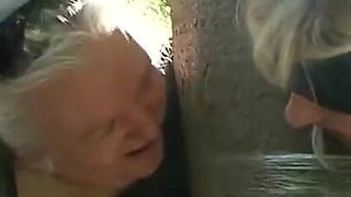 Dominates humiliates chaining in the farm