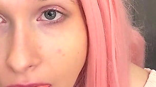 Bratty Bubblegum Slut Blowing Bubbles