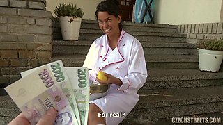 Czech Streets 115: Cook with Huge Tits and Mega Clit