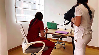 Nurse Fetish Between Lesbians Eating Pussy