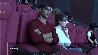Stepmom Made Me Boner in Dark Theater and Stranger Girl's Handjob in Theater Restroom - Shadows of Deceit - E08