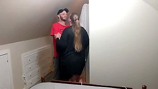 Stepmom Caught Cheating by Stepson - Hot Blowjob and Creampie with Nichole Madison