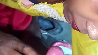 Indian desi girl Mouth fucking Cum in mouth deep throat face fuckin cum on face