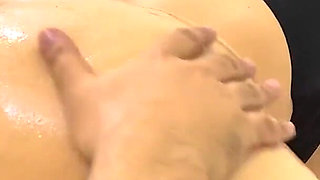 Faustina Pierre Fingering Her Pussy Then Riding Her Massive Oiled up Big Ass on Skinny Guy Until He Cums Inside Her