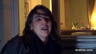 Hot German Brunette Roesi Masturbates Solo - Hardcore HD Pussy Play