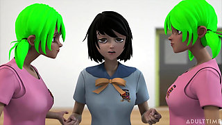 Hentai Sex School Episode 3 - Hentai Student Eats Out His Teacher's Perfect Pussy Until She Orgasms!