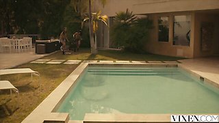 Mick Blue and Riley Reid's pussy licking action by Vixen