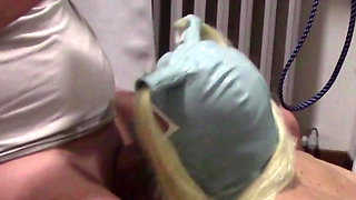 Blonde MILF with Pigtails Takes Cock and Cums in Her Mouth