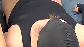 Mistress Farts in Slave's Face While He Jerks off