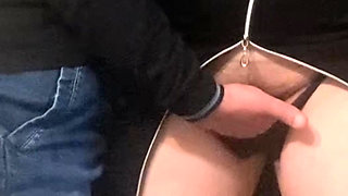 OMG! Touching Juicy Pussy In Subway - Penetrating in Sexy Panties