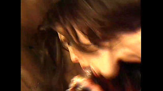 Threesome - Super Hot Secretary Gets DP From a Big White and Black Cocks