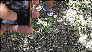 Public Beach Cumshot: Nasty Milf Makes Me Cum On Her Ass