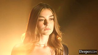 Deeper. Innocent Petite Blonde Della Cate Discovers Her Dark Twisted Side: Porn