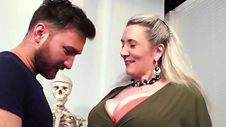 Big boobs blonde wants a real dick in her wet vagina