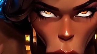 Beautiful Ebony Babes with Bwc - Interracial Fantasy Edit (ai Generated)