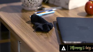 Naughty ginger teacher fucked one of her student first, and later BBC gym teacher