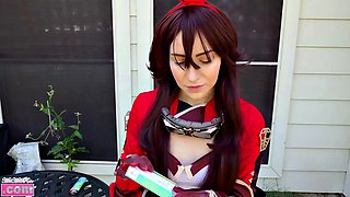 Anime Cosplay Smoke Tease