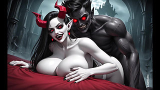 Lesbians Demon doggy sex (Ai animation)