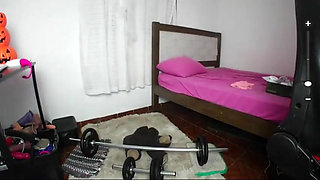 Webcam Model Seduce with Exercising During Broadcast Part Ii