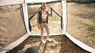 Cheating tourist have to suck penis for help