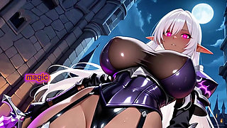 Dark Elf Dominatrix Anally Fucked by the Prince in the Dungeon - Ai Hentai Uncensored
